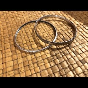 Sterling silver bangles- set of 2